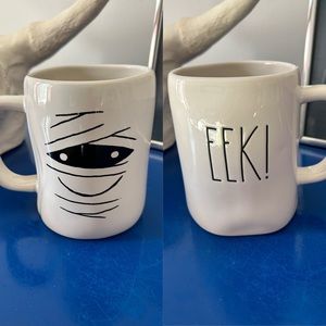 Rae Dunn Eek! Mummy White Double Sided Mug